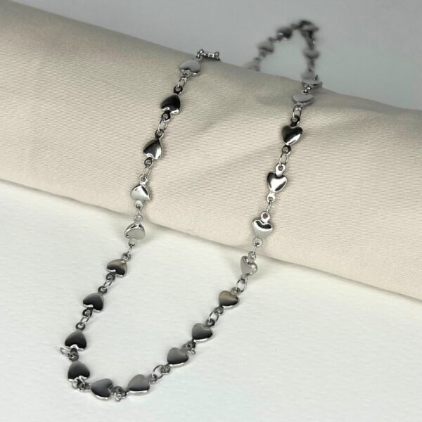 Silver heart necklace