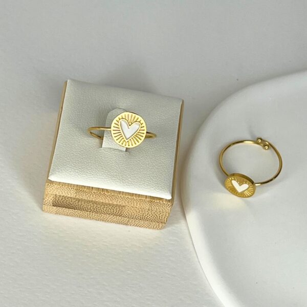 White Love ring