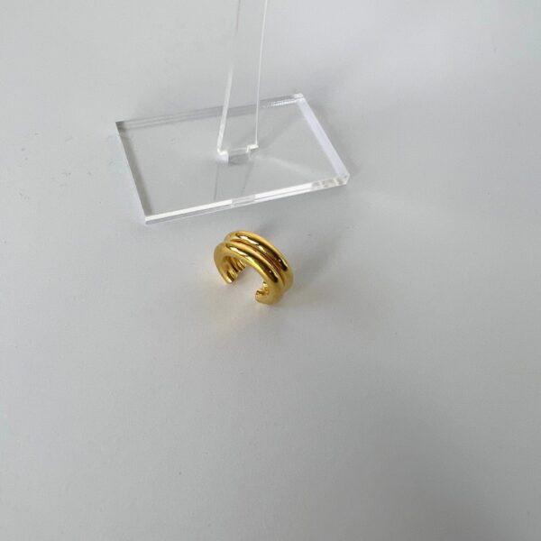 Double hoop ear cuff