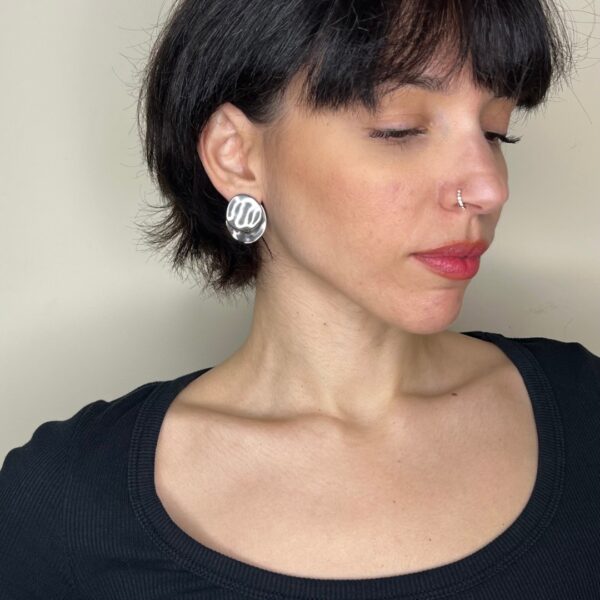 Silver Rock Earrings