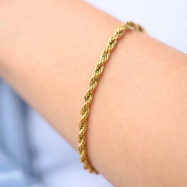 Twister bracelet gold